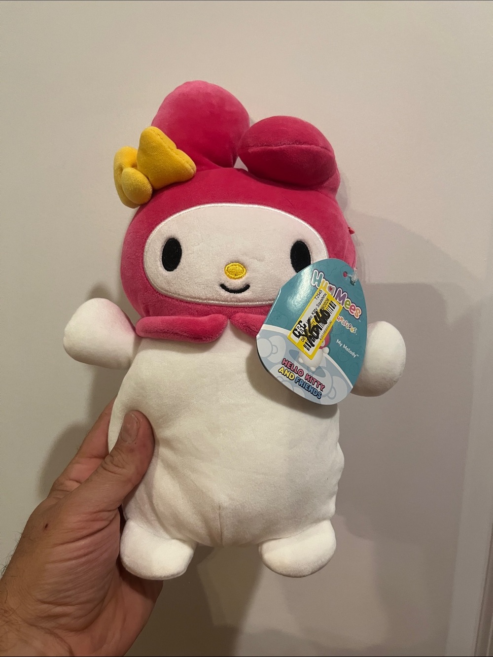 Sanrio My Melody Pink, White & Yellow Plush Doll